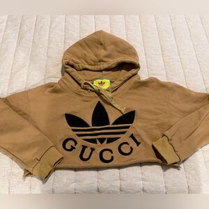 Gucci x Adidas Cropped Sweatshirt